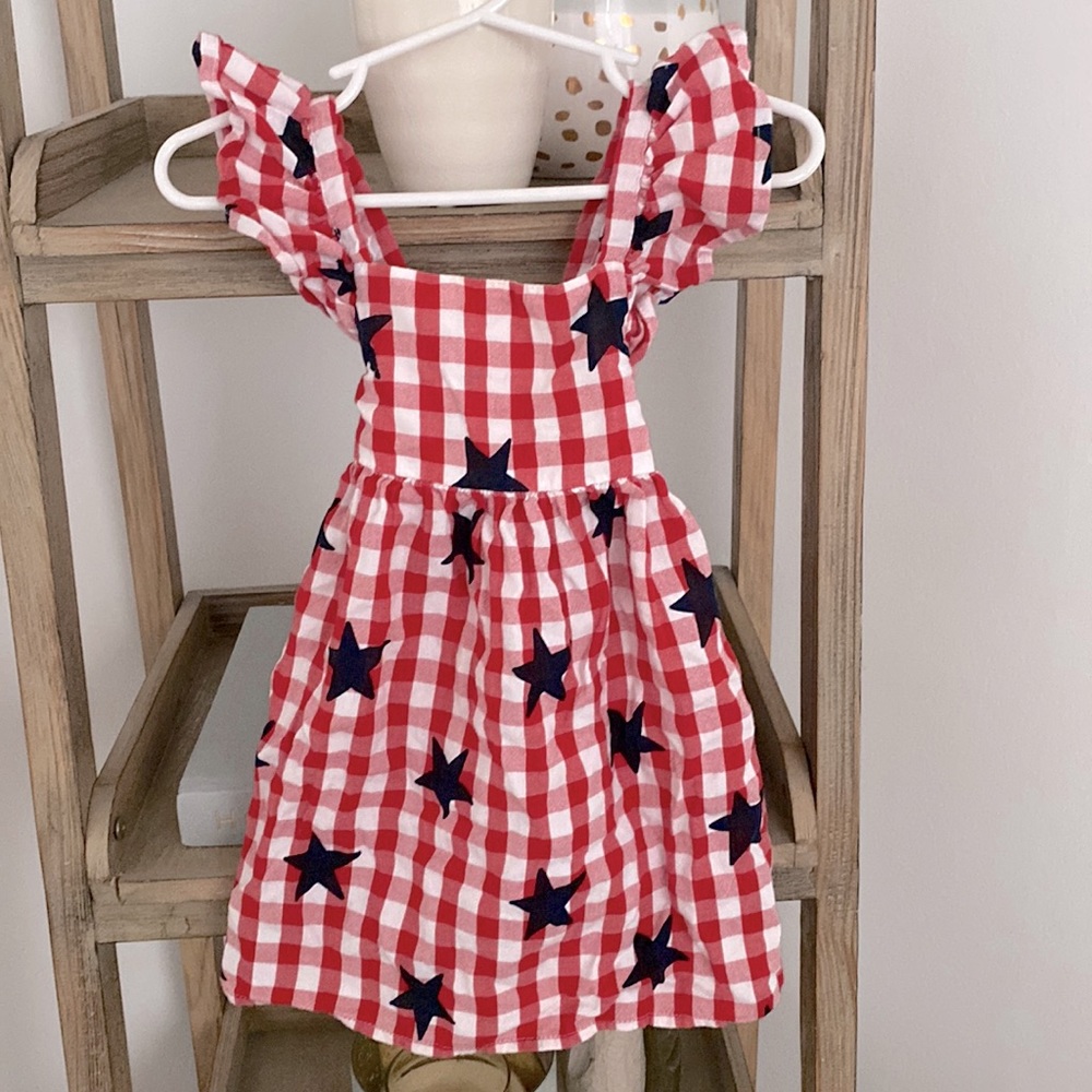 Baby Girls 4th of July Sleeveless Dress Size 18 Months